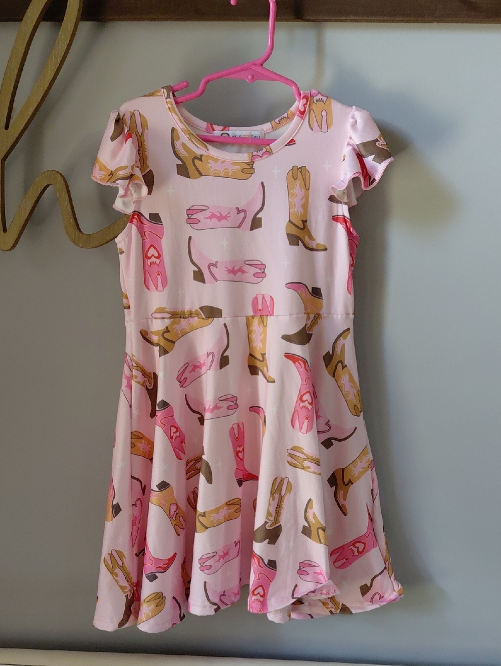 Pink Dress With Boots